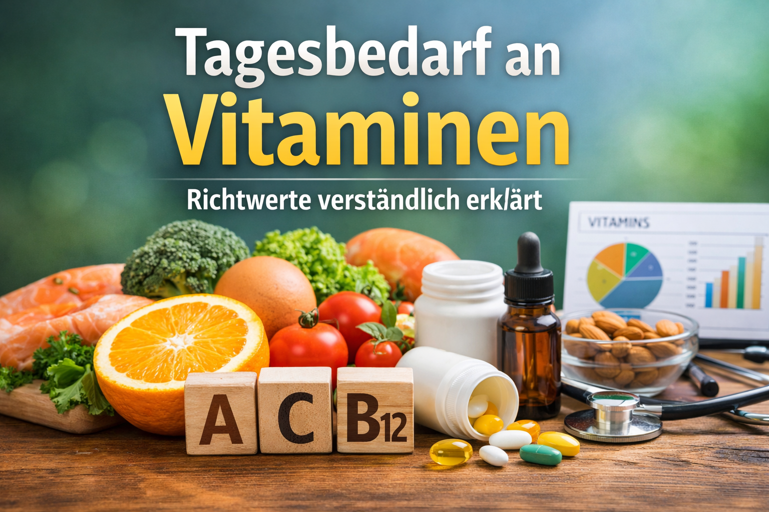 Tagesbedarf an Vitaminen: Richtwerte verständlich erklärt