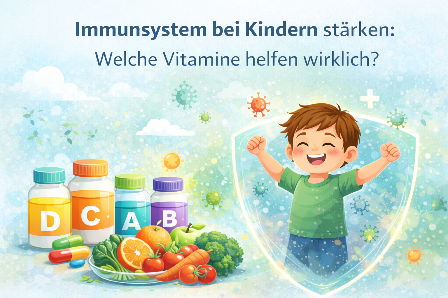 Immunsystem bei Kindern stärken: Welche Vitamine helfen wirklich?