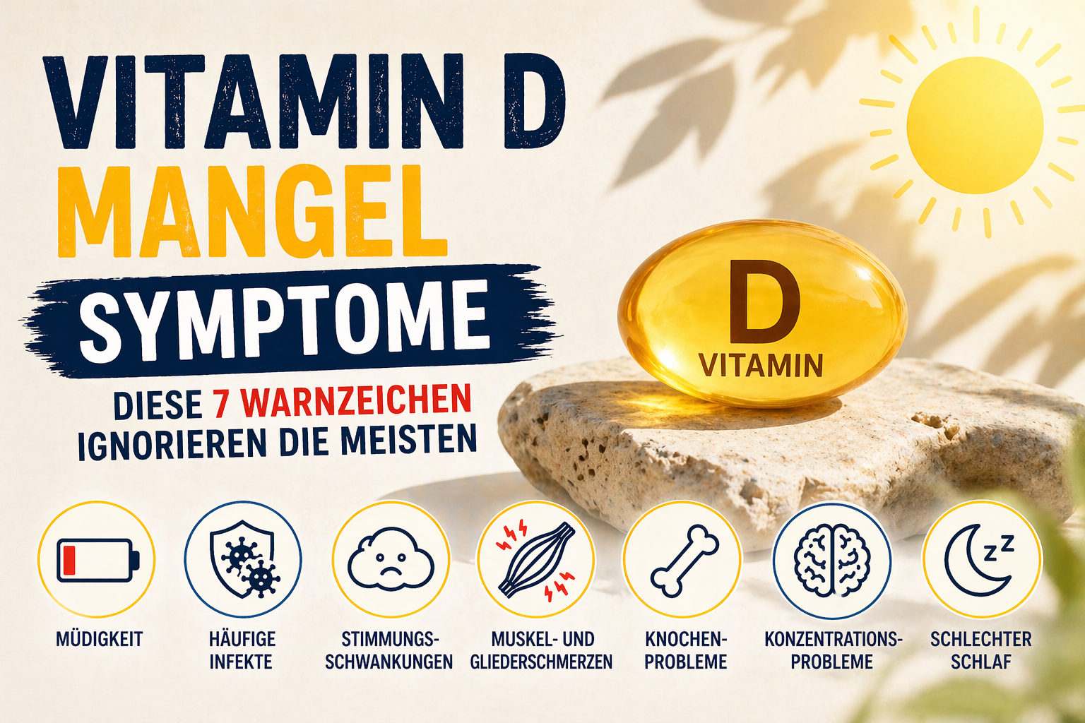 vitamin d mangel symptome